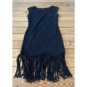 Shyanne | Dresses | Shyanne Fringed Hem Dress Size Xs Womens Black